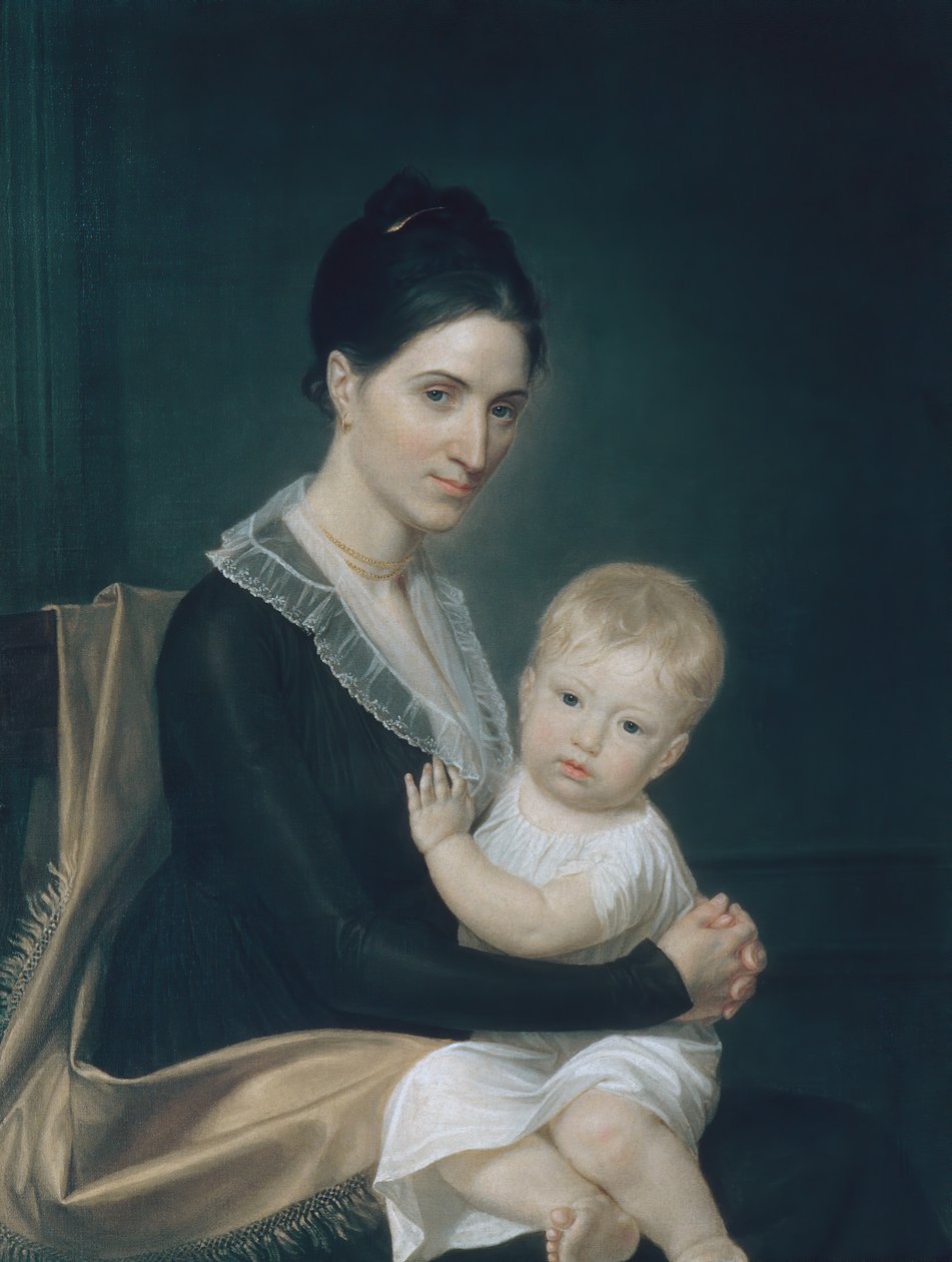 Mevrouw Marinus Willett en Haar Zoon Marinus, Jr., ca. 1802 door John Vanderlyn