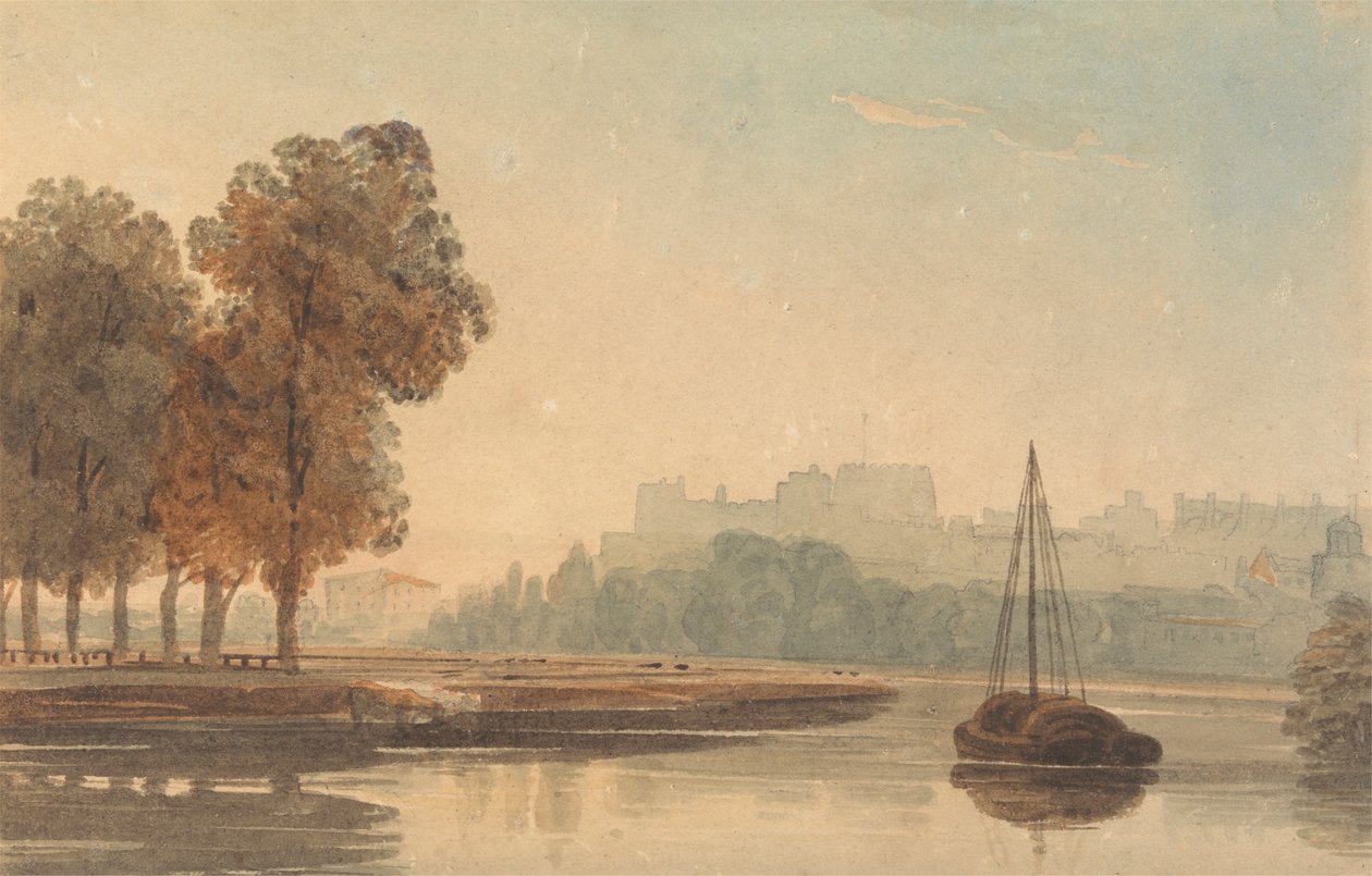 De Theems bij Windsor door John Varley