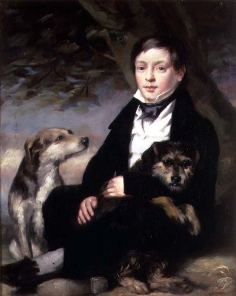 Portret van meester Raines, van Wheldrake Manor, York door John Watson Gordon