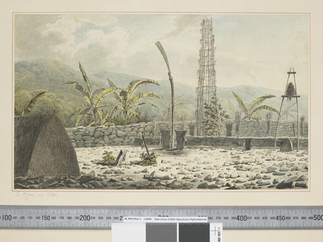 Een Morai, in Atooi, c.1773-84 door John Webber