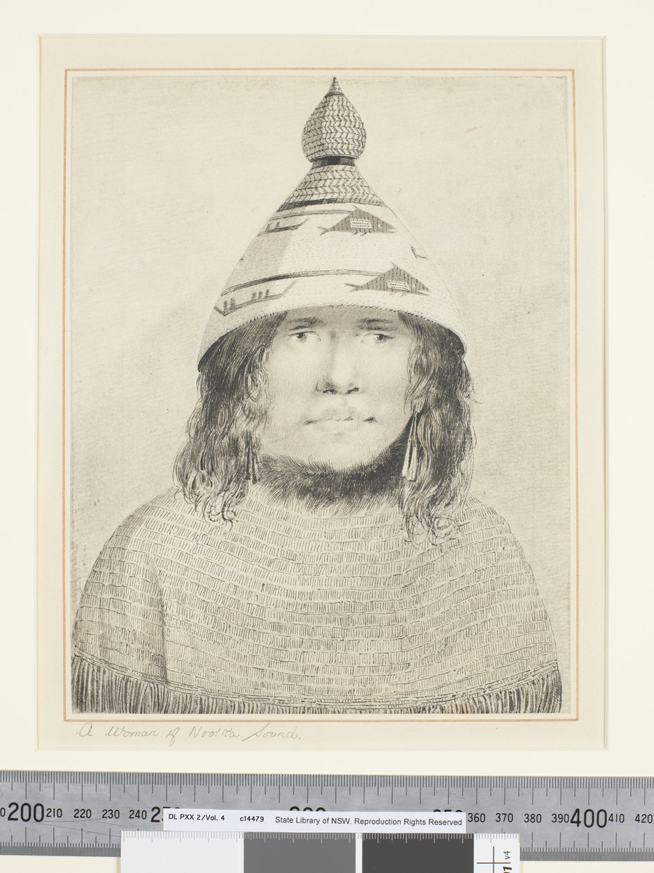 Een Vrouw van Nootka Sound door John Webber