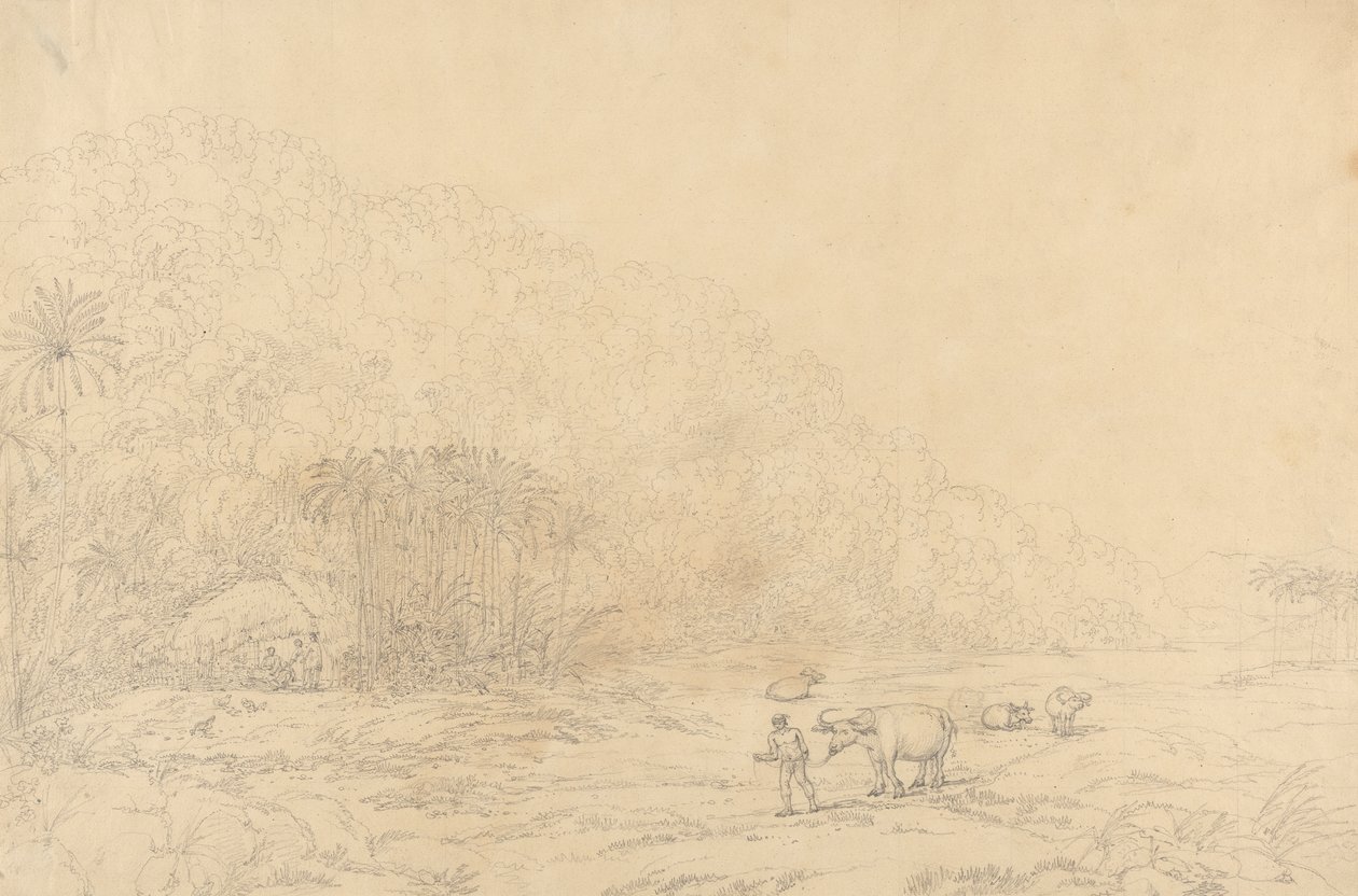 Uitzicht op het eiland Pulo Condore door John Webber