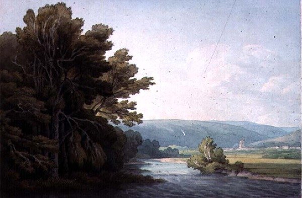 Vanaf Bridewell Terrace, Exeter door John White Abbott