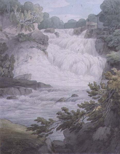 Stonebyers Linn aan de Clyde door John White Abbott
