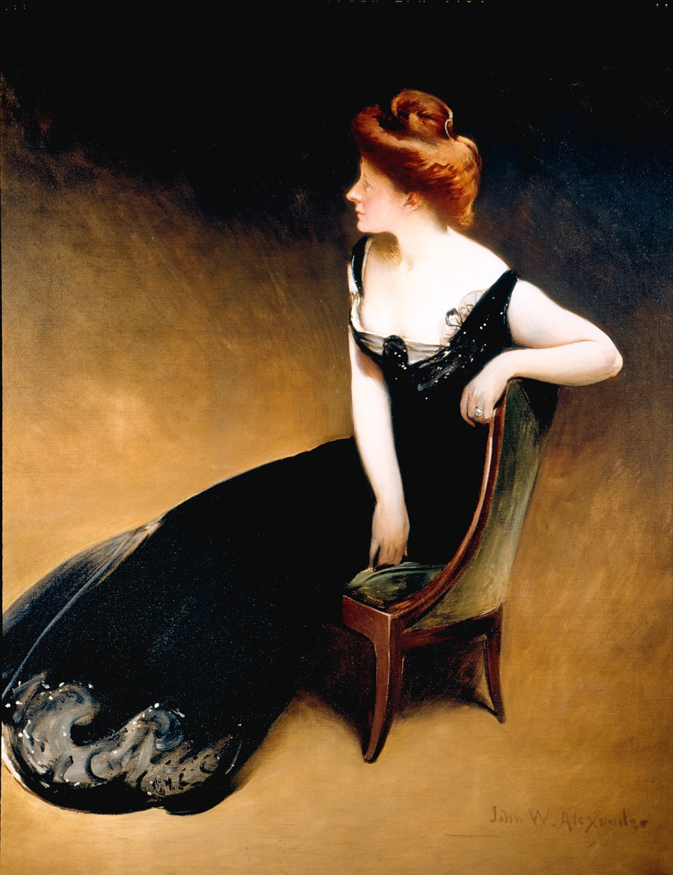 Portret van mevrouw V, mevrouw Herman Duryea door John White Alexander