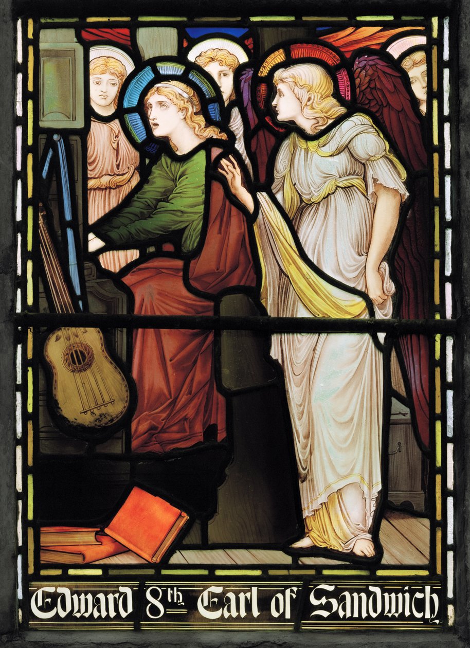 St Cecilia Zingt, Lady Chapel Raam door John William Brown