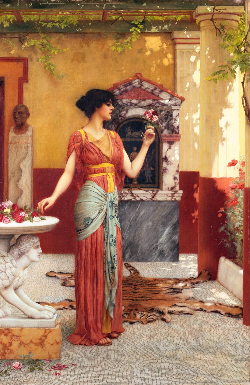 Het Boeket door John William Godward