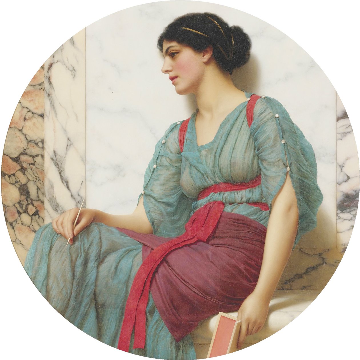 De liefdesbrief door John William Godward