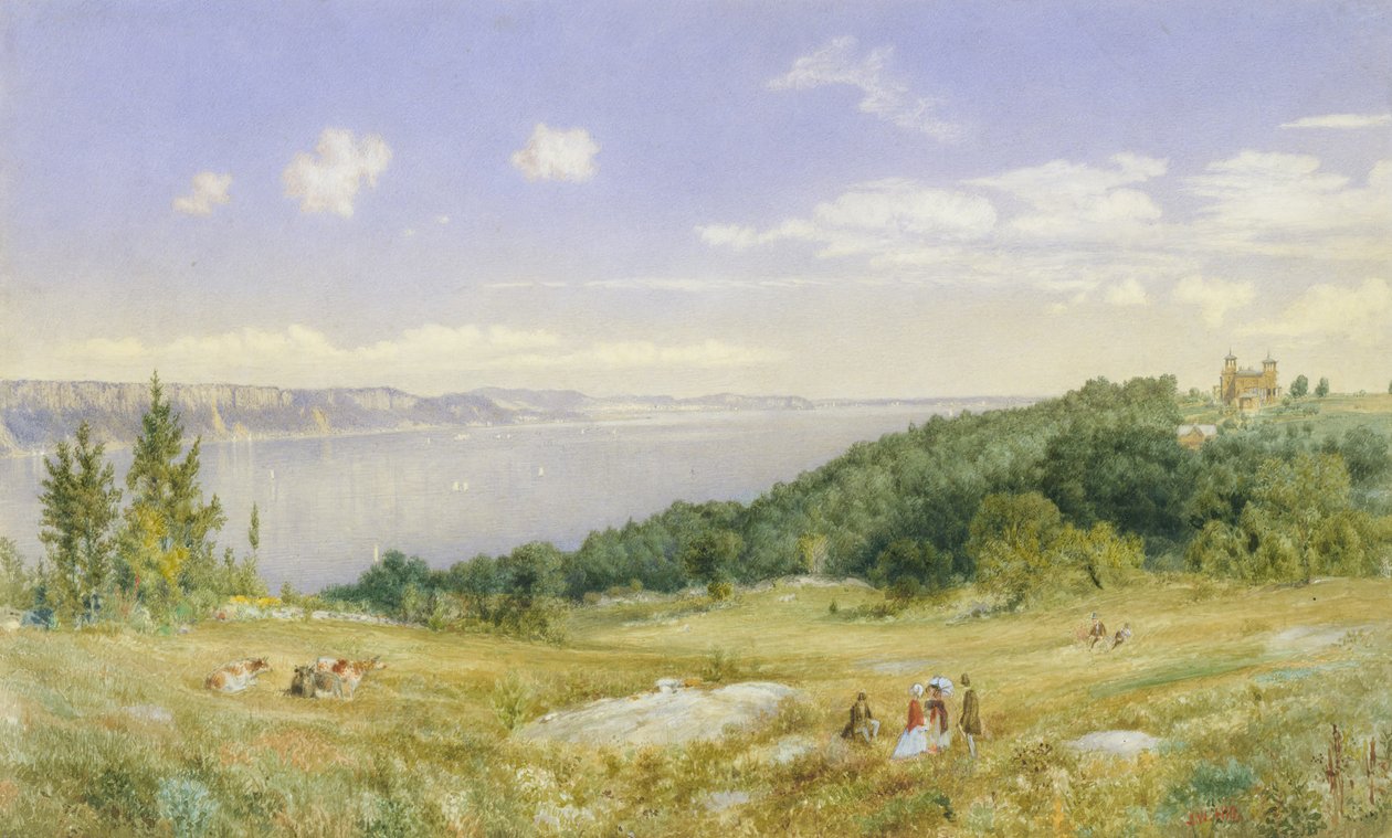 De Palisades door John William Hill