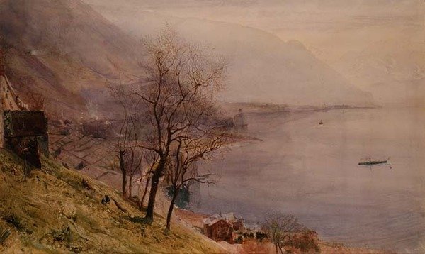 Boven Montreux door John William Inchbold