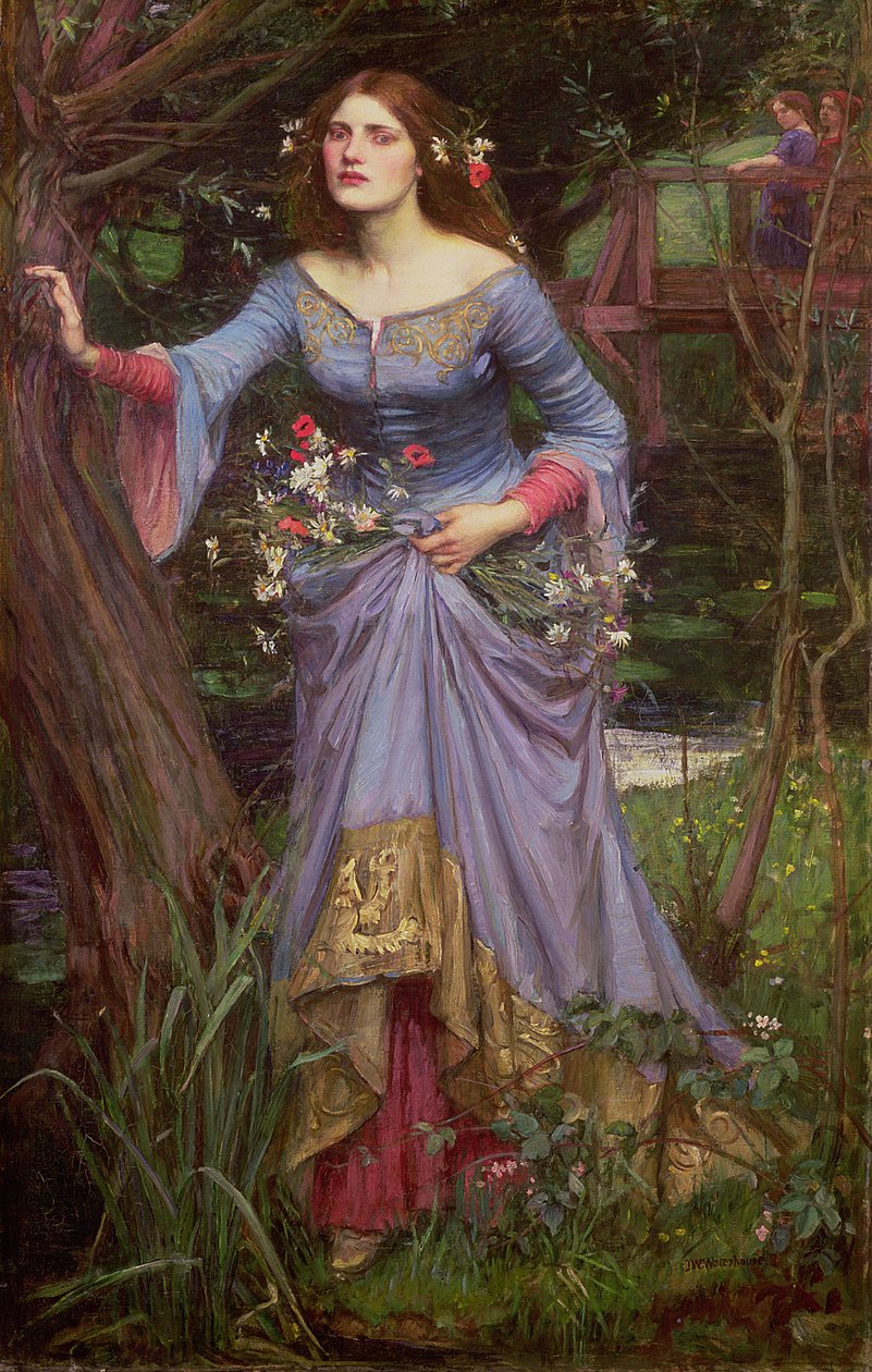 Ophelia, 1910 door John William Waterhouse