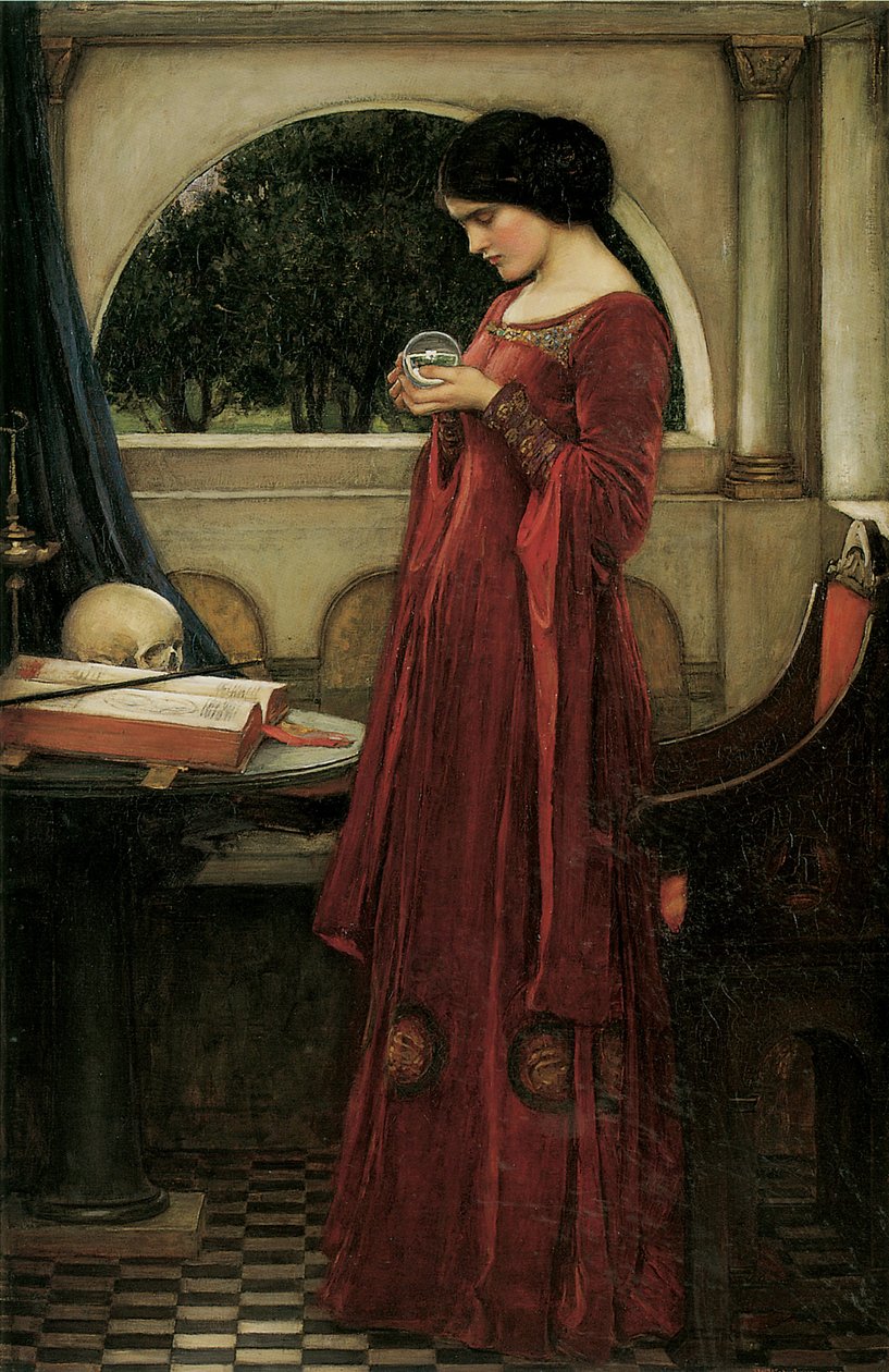 De Kristallen Bol door John William Waterhouse