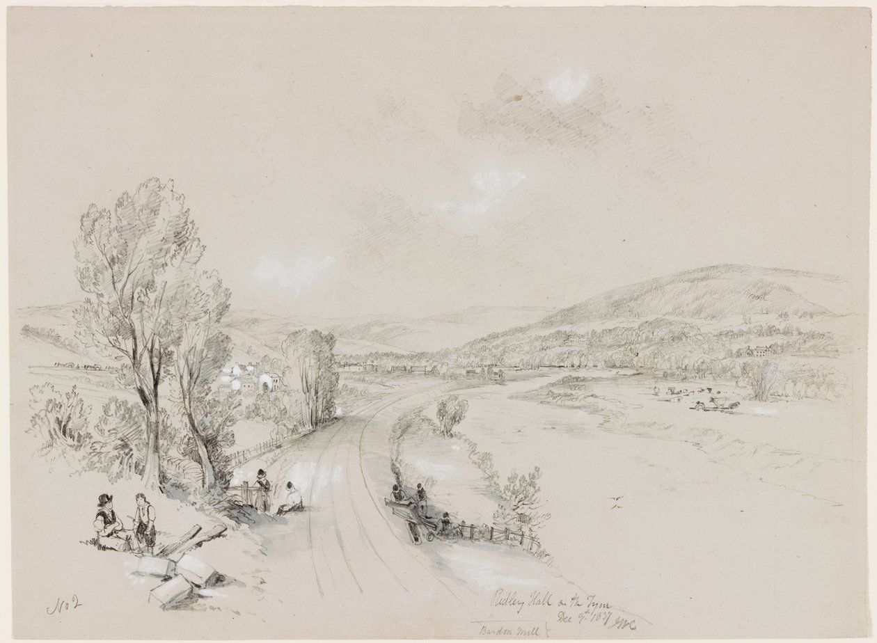 Ridley Hall, Bardon Mill, 1837 door John Wilson Carmichael