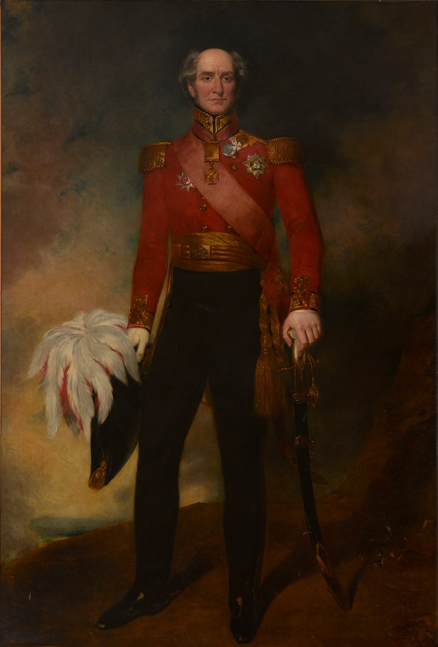 Portret van Luitenant-Generaal Sir Edward Barnes (1776-1838) door John Wood