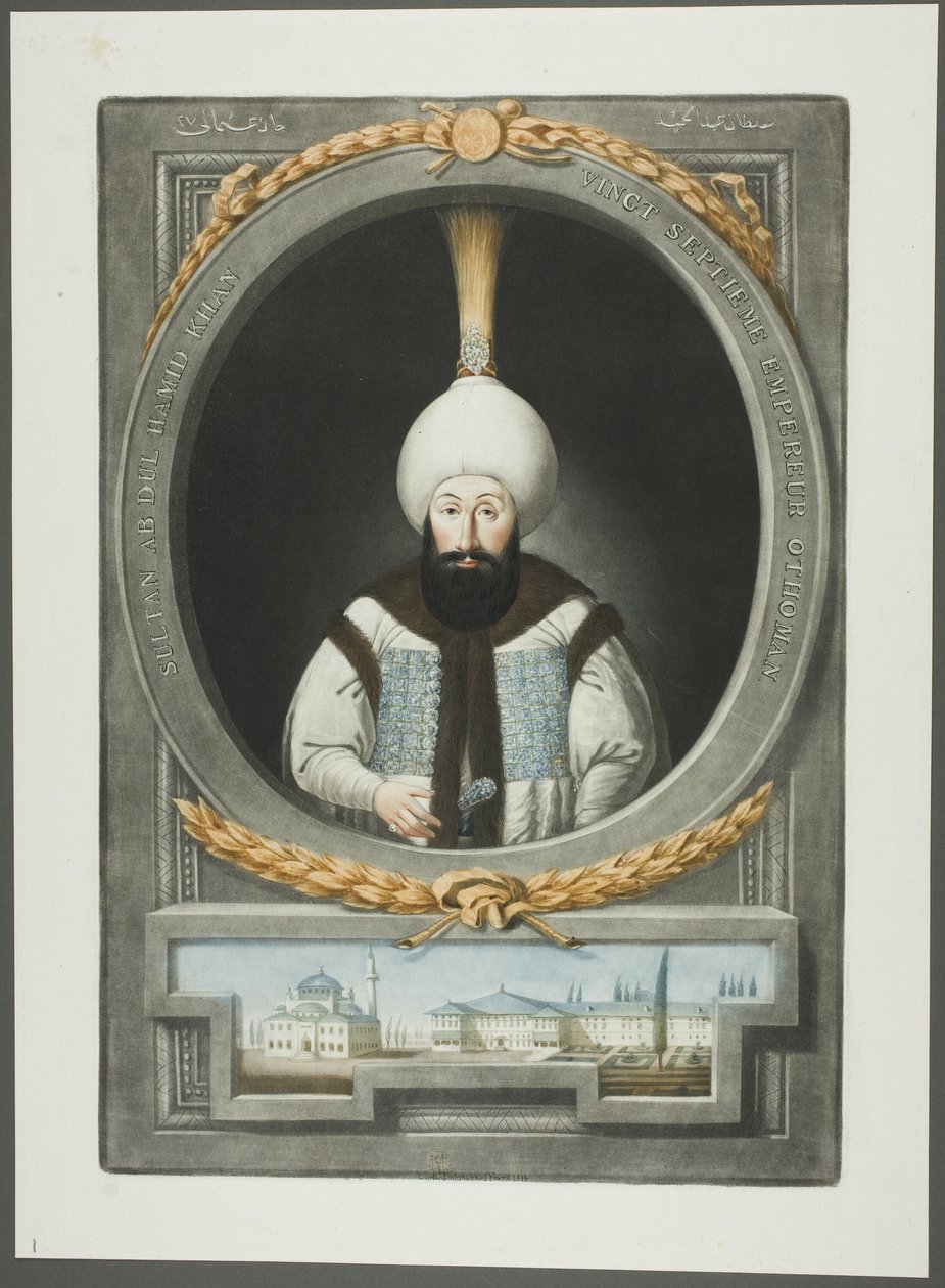 Abdul Hamid Khan, uit Portretten van de keizers van Turkije door John Young