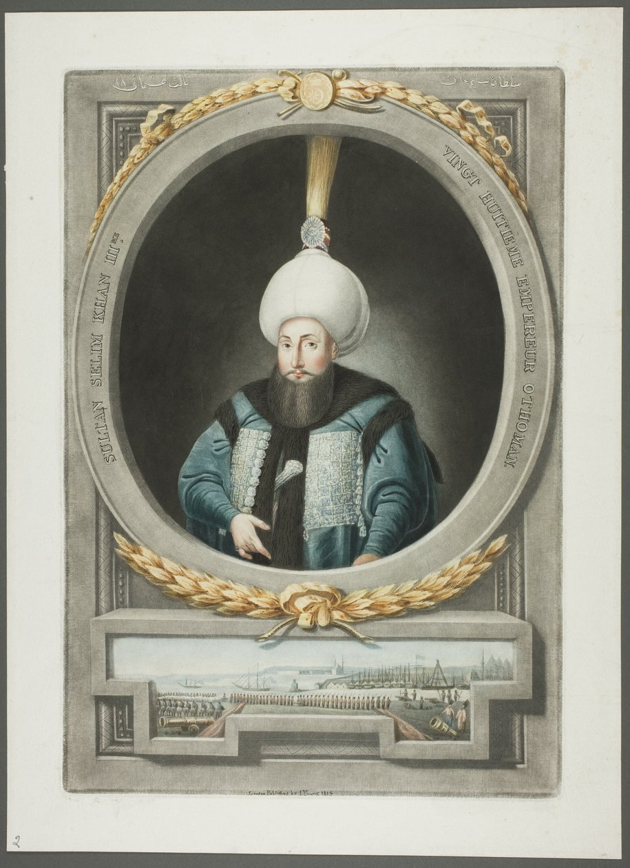 Selim Kahn III, uit Portretten van de keizers van Turkije door John Young