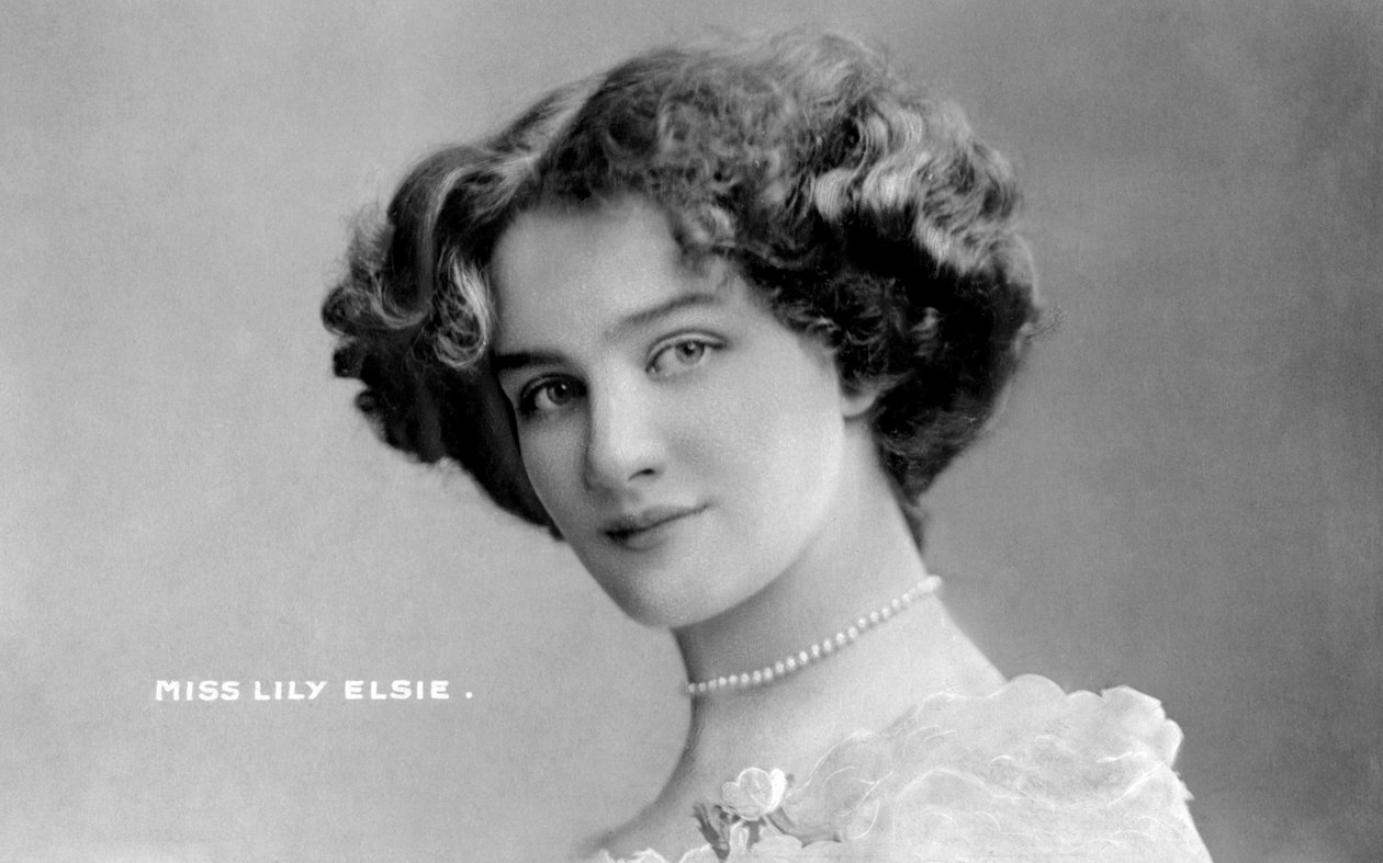 Lily Elsie 1886-1962, Engelse actrice, begin 20e eeuw door Johnston and Hoffman