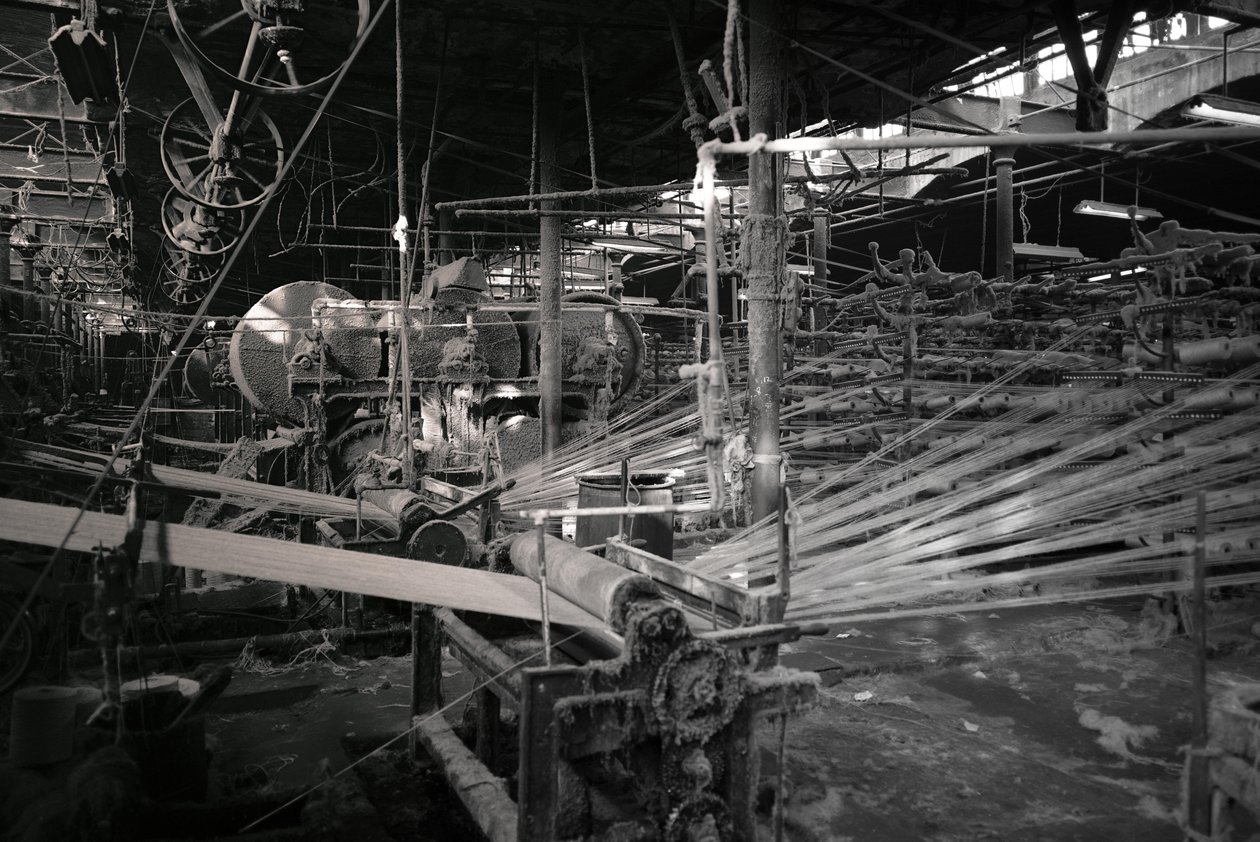 Jutefabriek, Kolkata, India, 2017 (foto) door Jon Nicholson