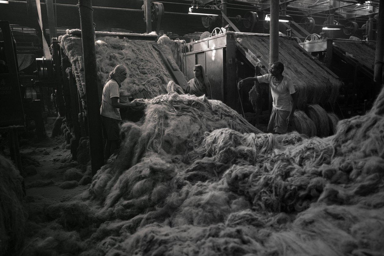 Jutefabriek, Kolkata, India, 2017 (foto) door Jon Nicholson