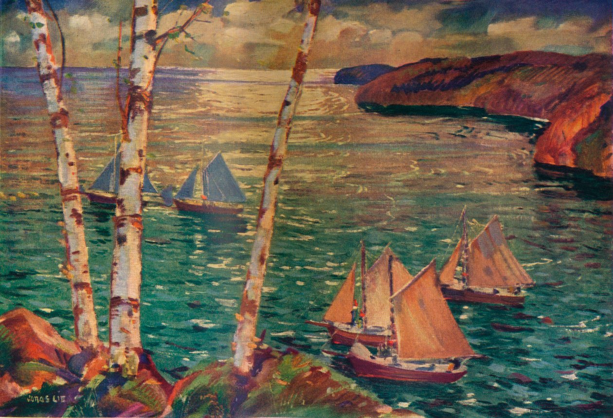 In de ochtend, ca. 1920 door Jonas Lie