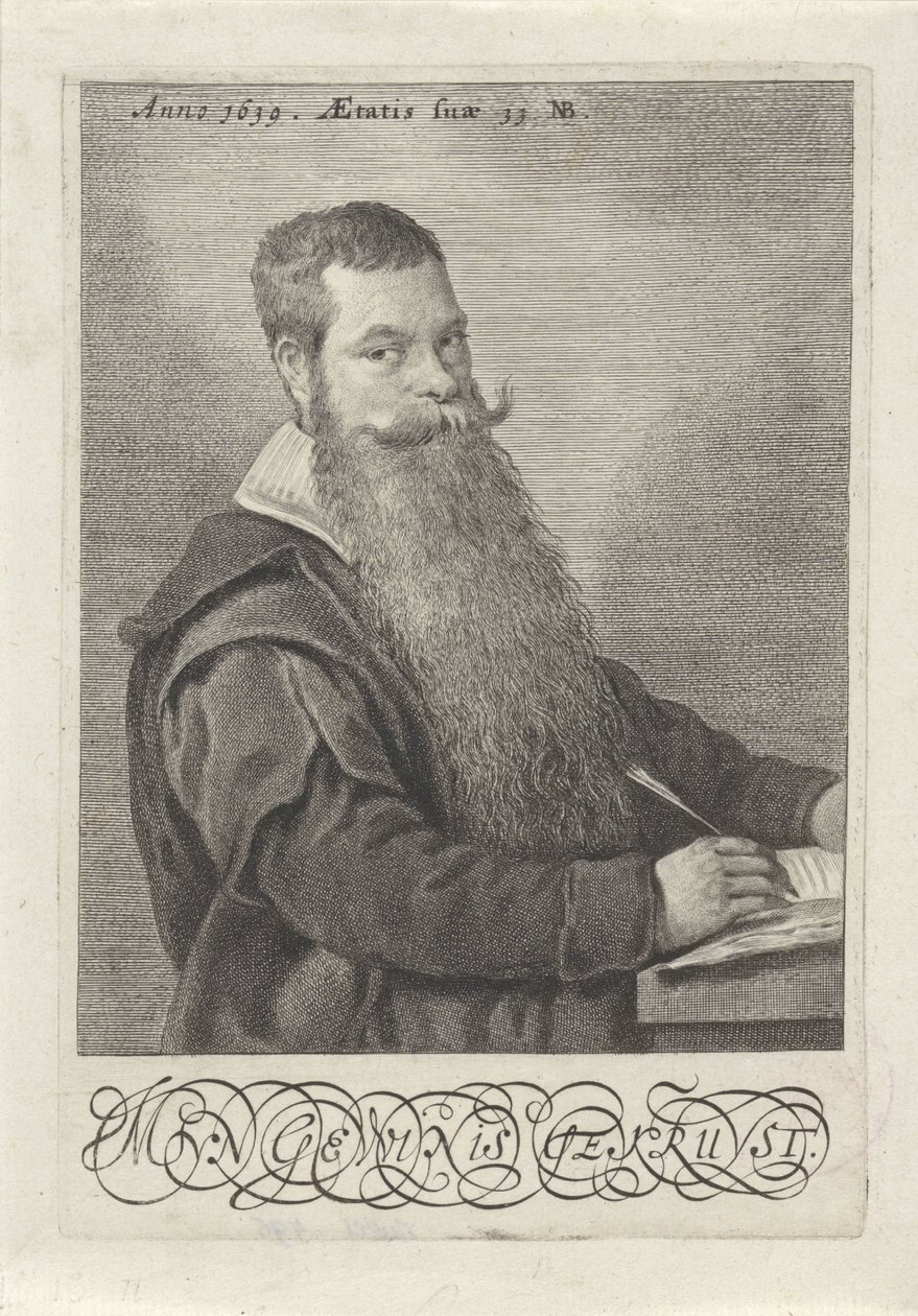 Portret van Nicolaes Bodding van Laer door Jonas Suyderhoef