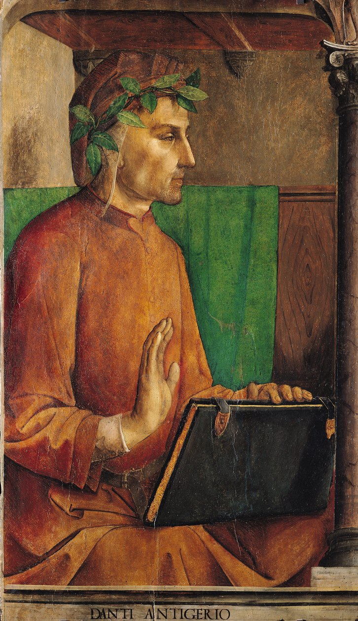 Portret van Dante Alighieri (1265-1321), c.1475 door Joos van Gent