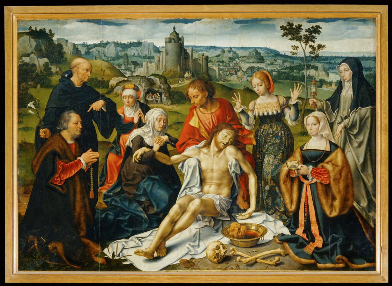 Altaarstuk van de ontmaagding van Christus ... door Joos van Cleve