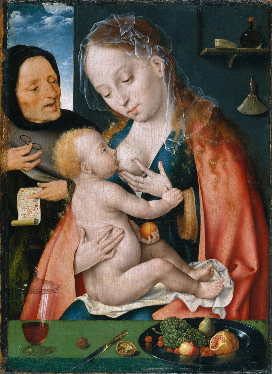 De Heilige Familie door Joos van Cleve