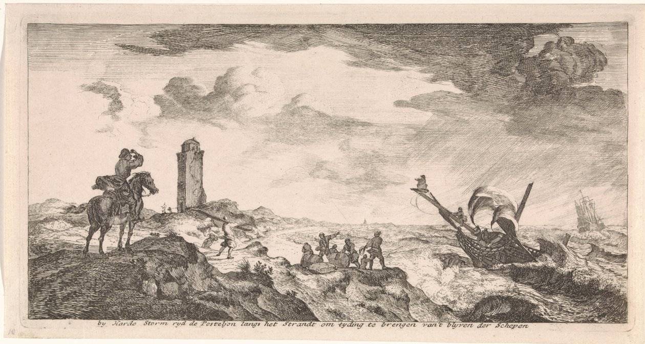 Storm op zee door Joost van Geel