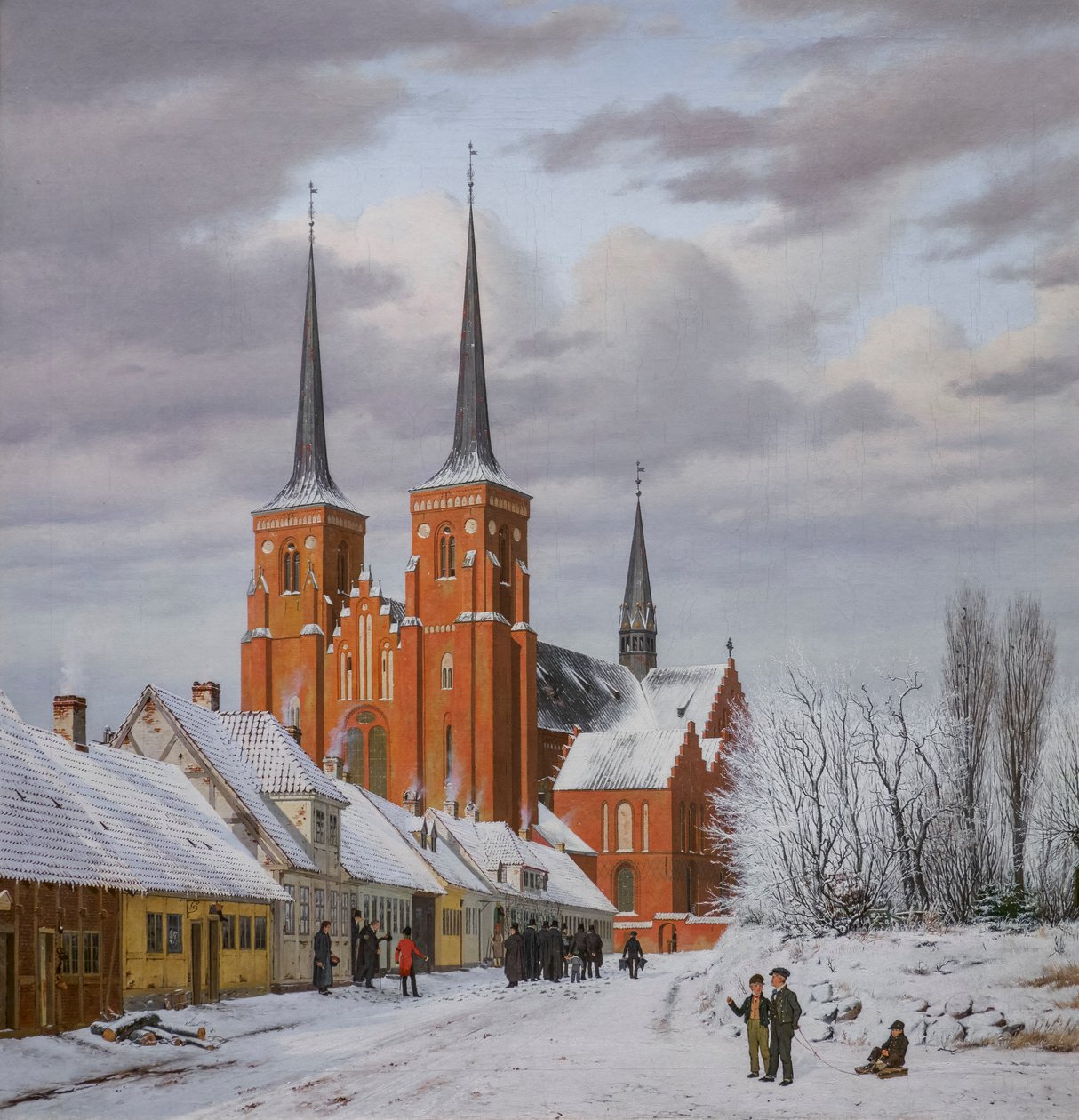 Straat in Roskilde door Jorgen Roed