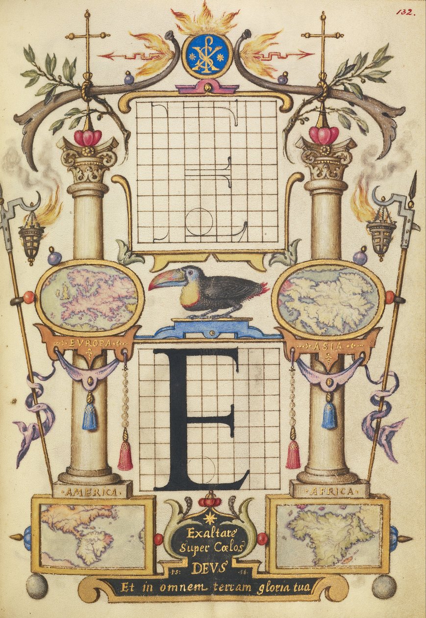 Gids voor het Construeren van de Letter E door Joris Hoefnagel