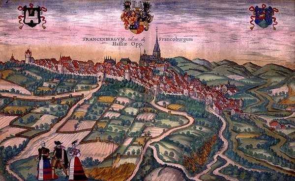 Kaart van Frankenburg, uit 