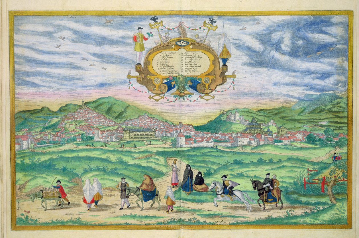 Kaart van Granada, uit 