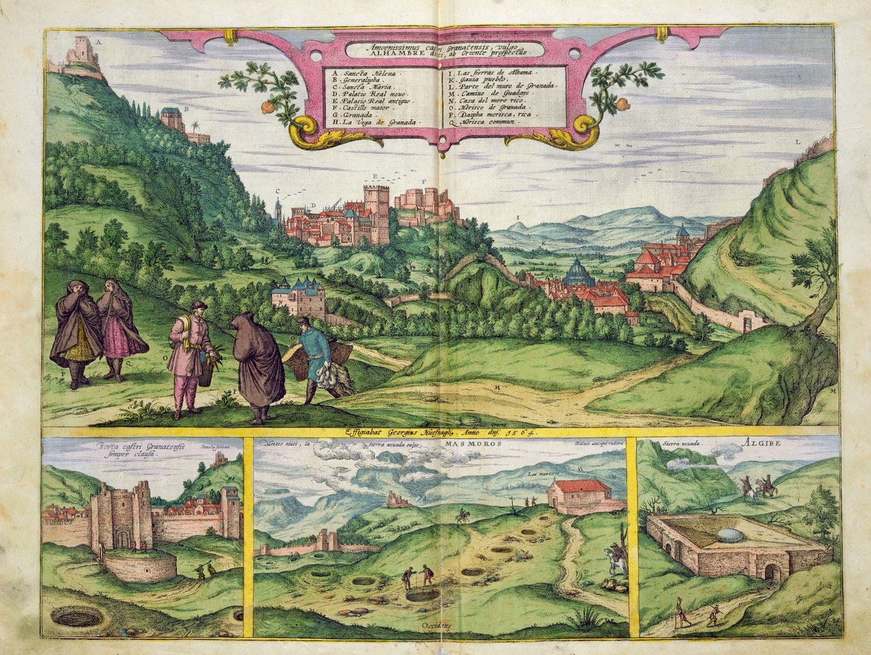 Uitzicht op het Alhambra, uit 