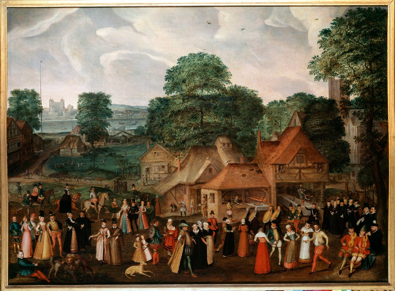 Bruiloftsfeest in Berdmondsey door Joris Hoefnagel