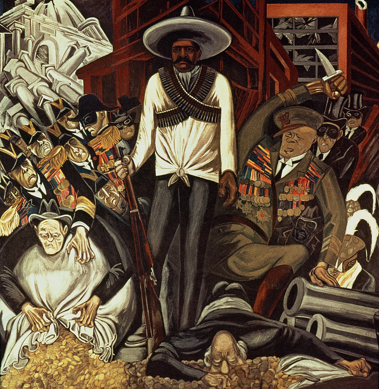 Hispanic-Amerika, uit Het Epos van de Amerikaanse Beschaving door José Clemente Orozco