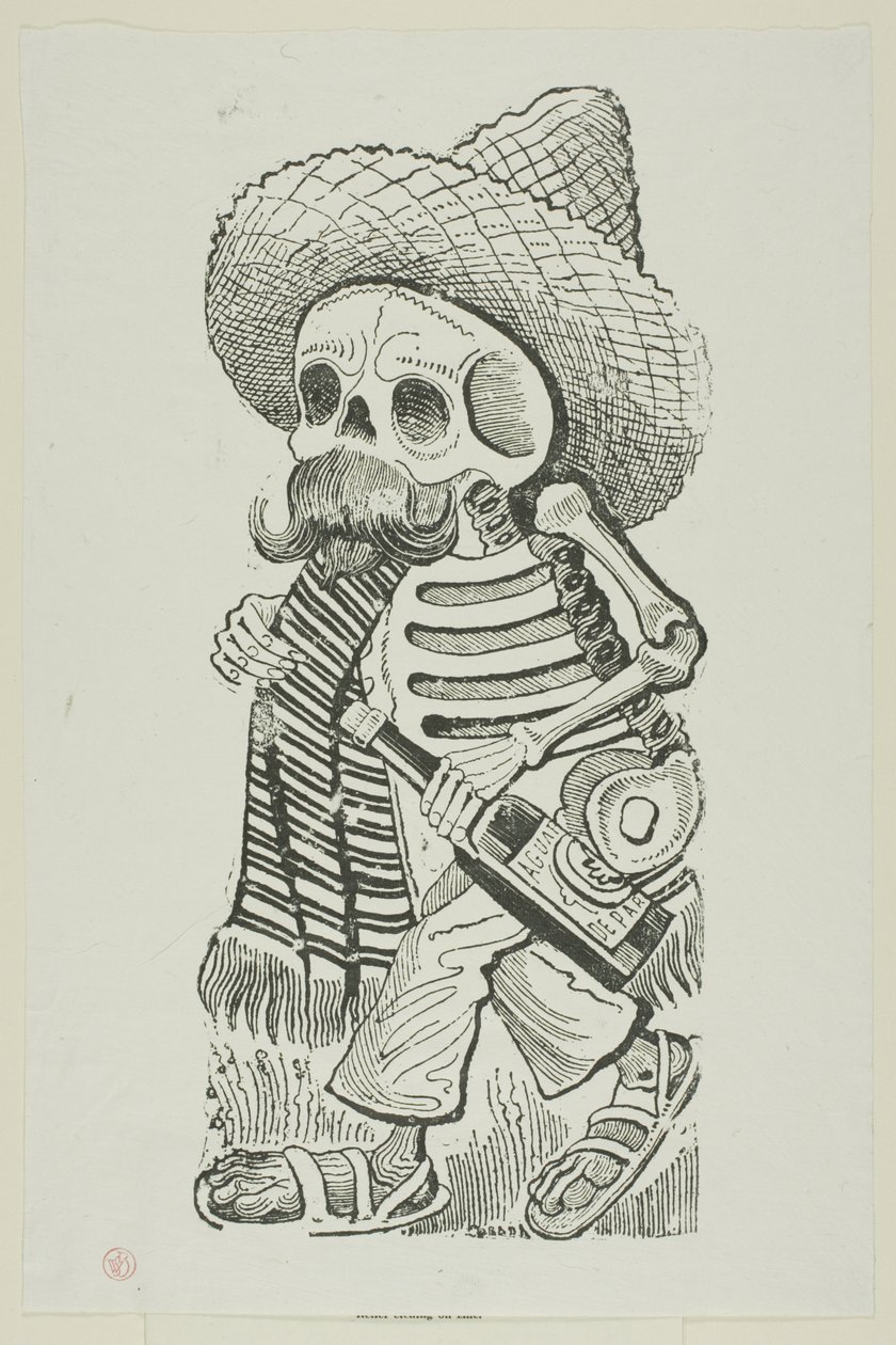 Calavera van Francisco Madero, uit Calavera Maderista door José Guadalupe Posada