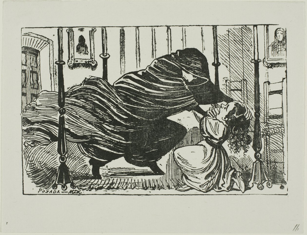 Illustratie voor een verhaal door José Guadalupe Posada
