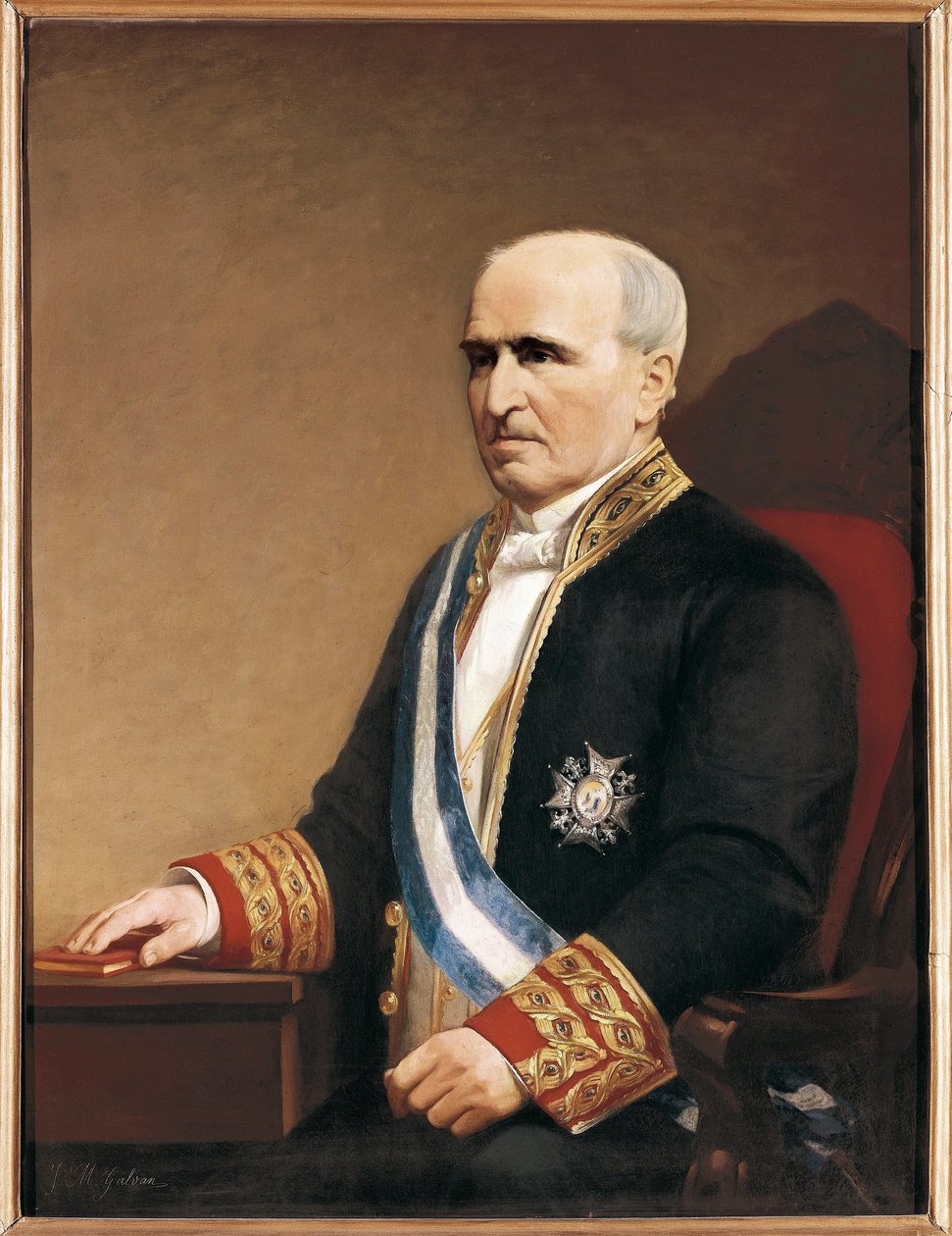 Portret van de politicus Francisco Santa Cruz door José María Galván y Candela