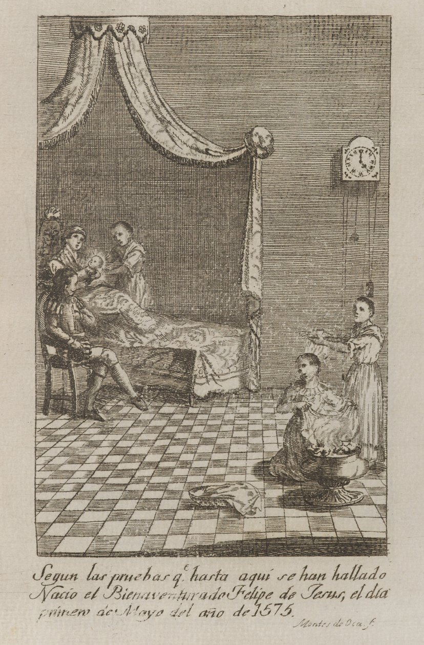 Leven van Sint Filips van Jezus (Vida de San Felipe de Jesus) door José Montes de Oca