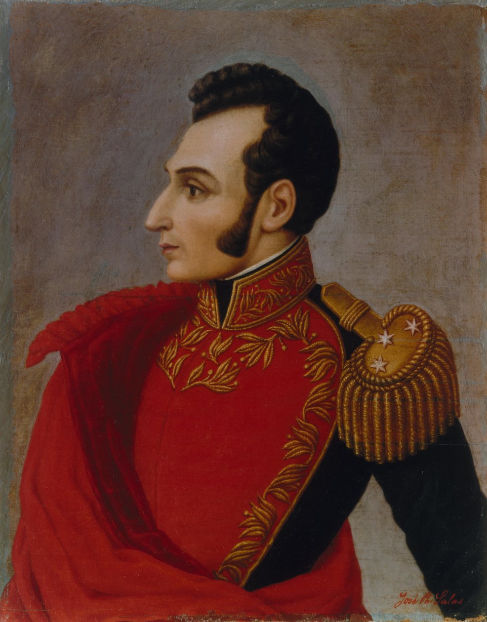 Portret van Antonio José de Sucre 1795-1830, 1890 door José R. Salas