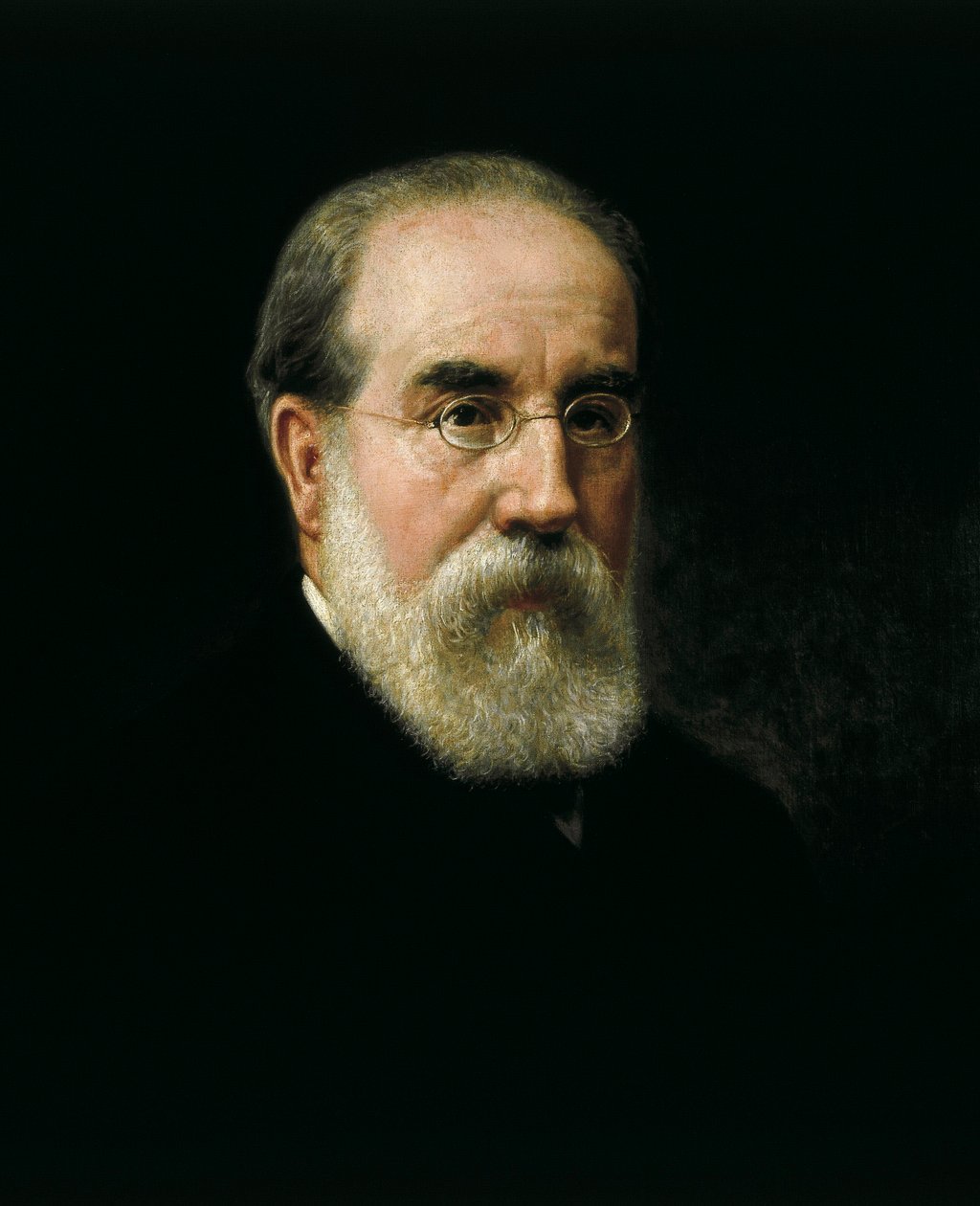 Portret van Francisco Pi i Margall (1824-1901) Spaanse staatsman en schrijver door José Sánchez Pescador