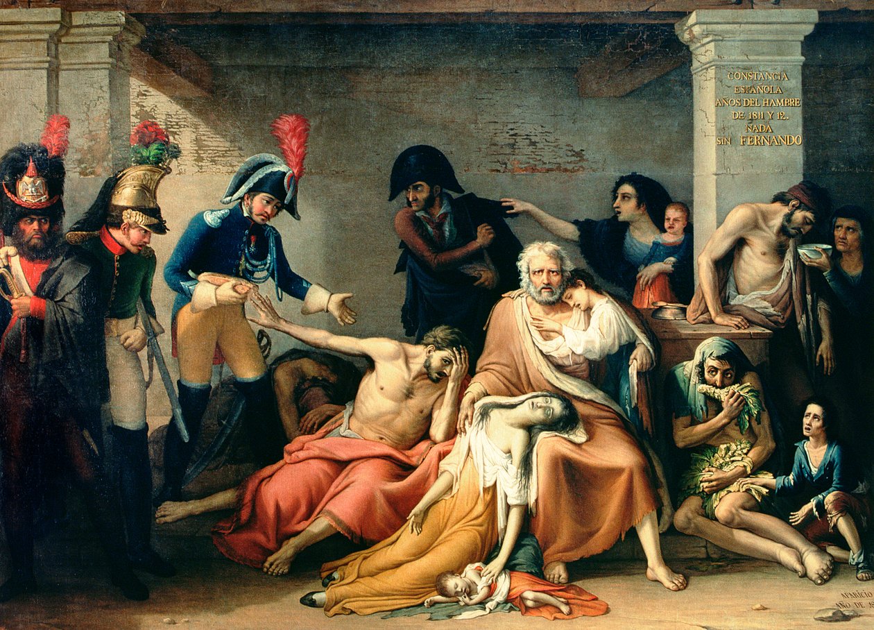 De hongersnood van Madrid, in 1811-12 door José Aparicio