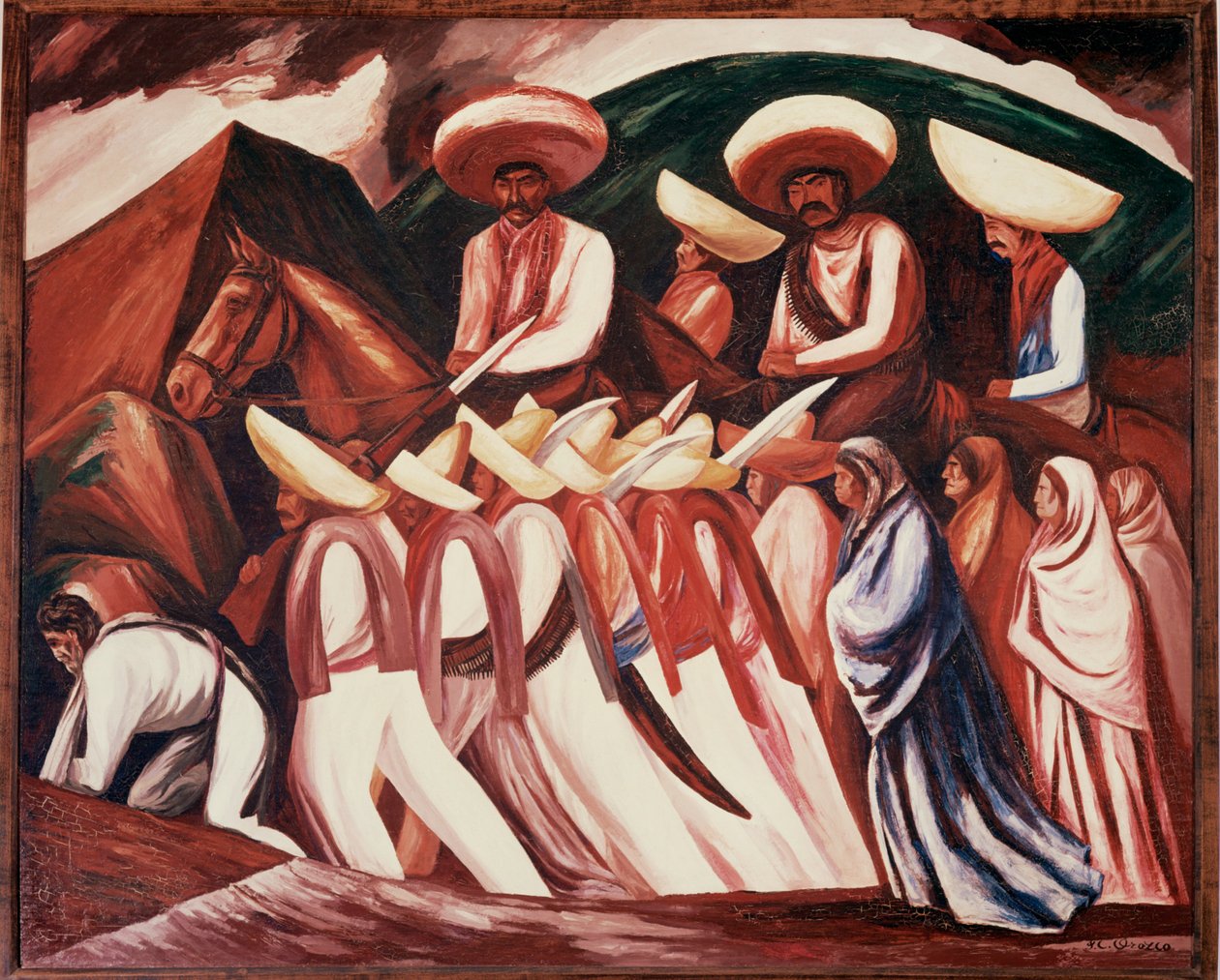 Zapatistas door Jose Clemente Orozco