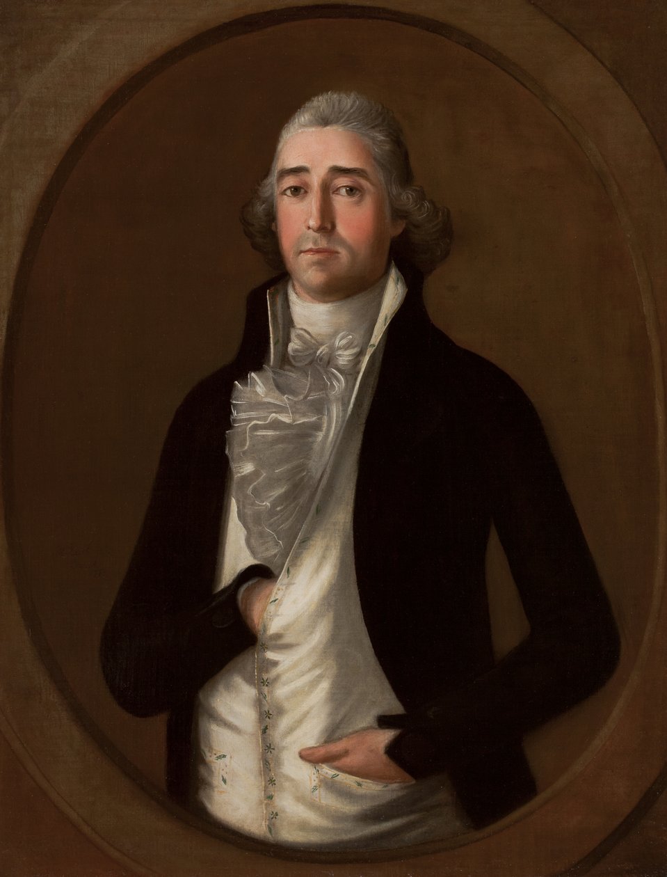 Portret van een onbekende man door Jose Francisco Xavier de Salazar y Mendoza