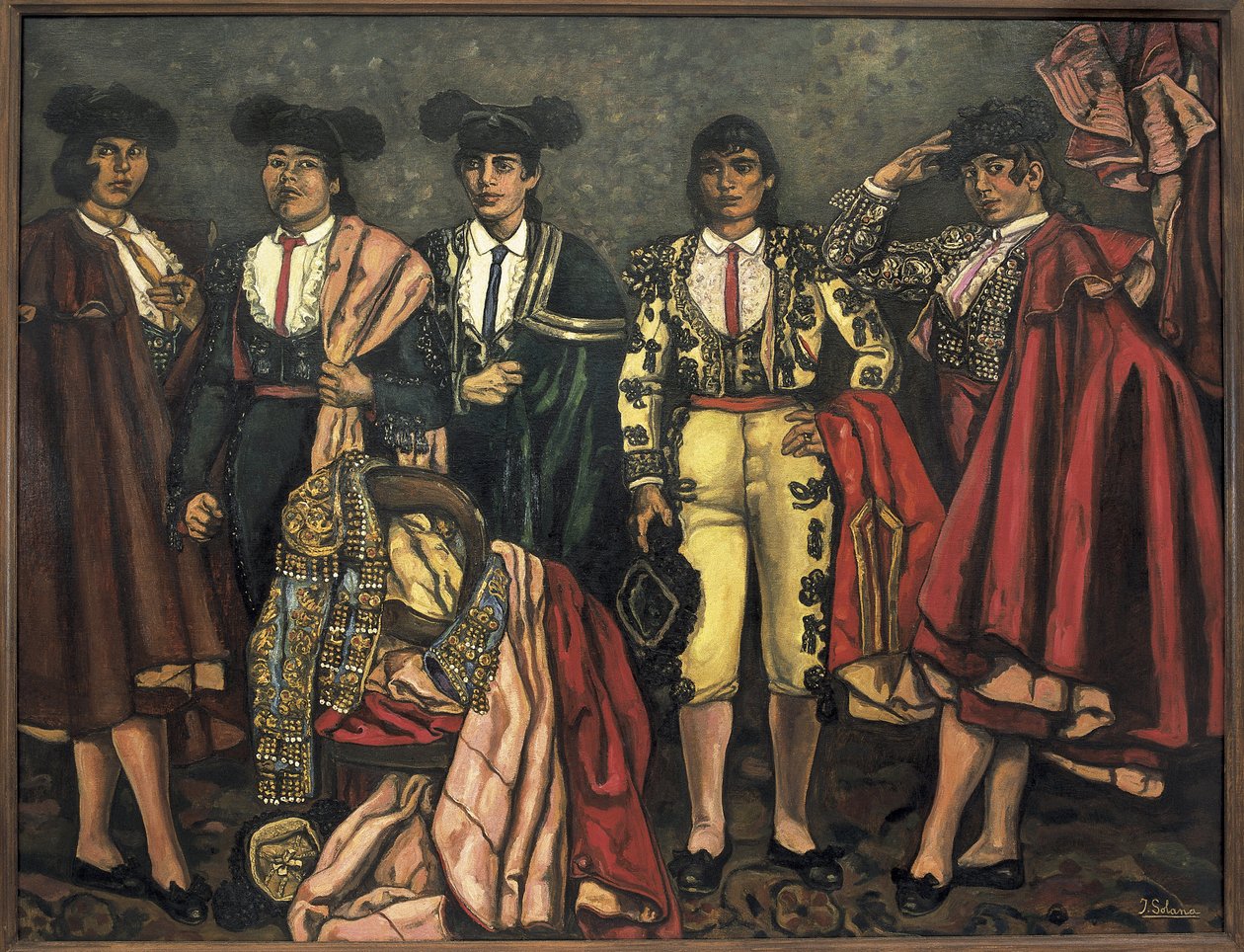 Las senoritas toreras (vrouwelijke toreros). 1931 door Jose Gutierrez Solana