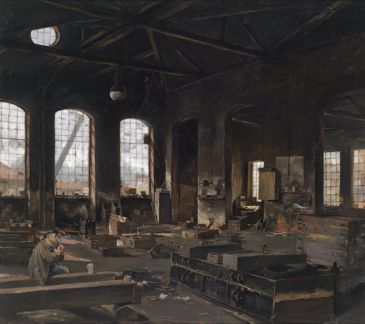 Rusttijd in de werkplaats door Josef Huber