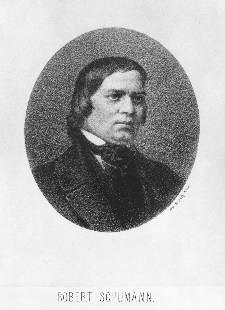 Robert Schumann, 1839 door Josef Nikolaus Kriehuber