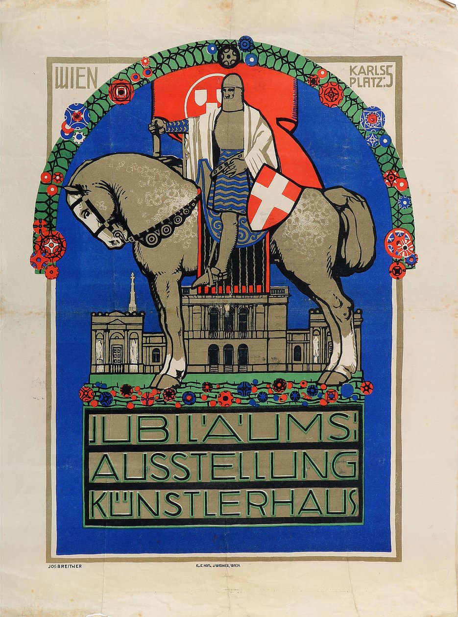 Jubileumtentoonstelling Wenen Künstlerhaus, 1908 door Josef Breitner
