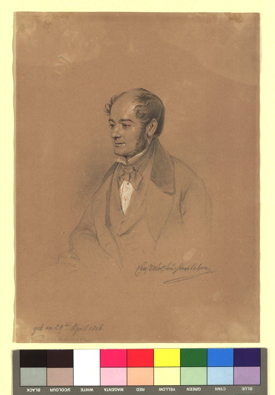 Ernst Freiherr von Feuchtersleben (1806-1849), arts door Josef Danhauser